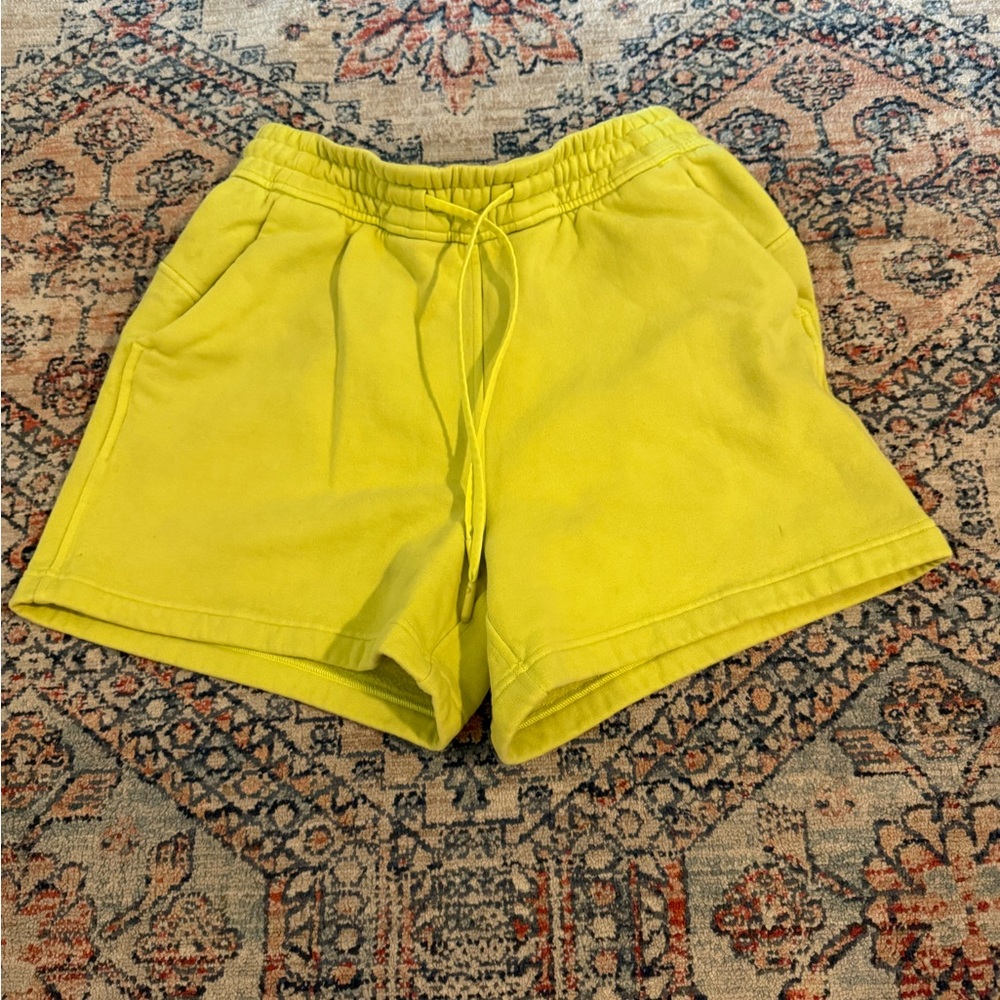 Lululemon Athletica Neon Yellow Athletic Shorts